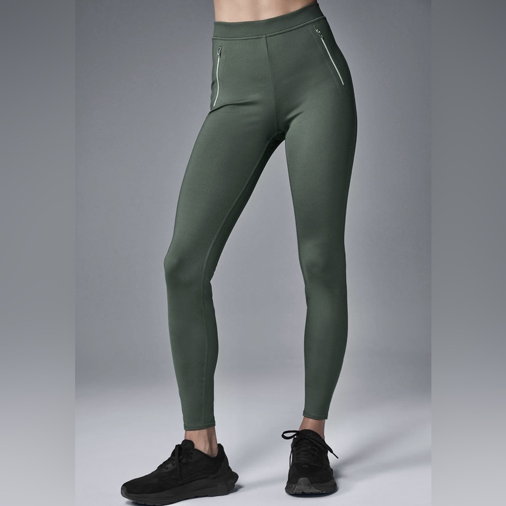 Alo High-Waist Thrill Seeker Legging with zippers NWT - Size S